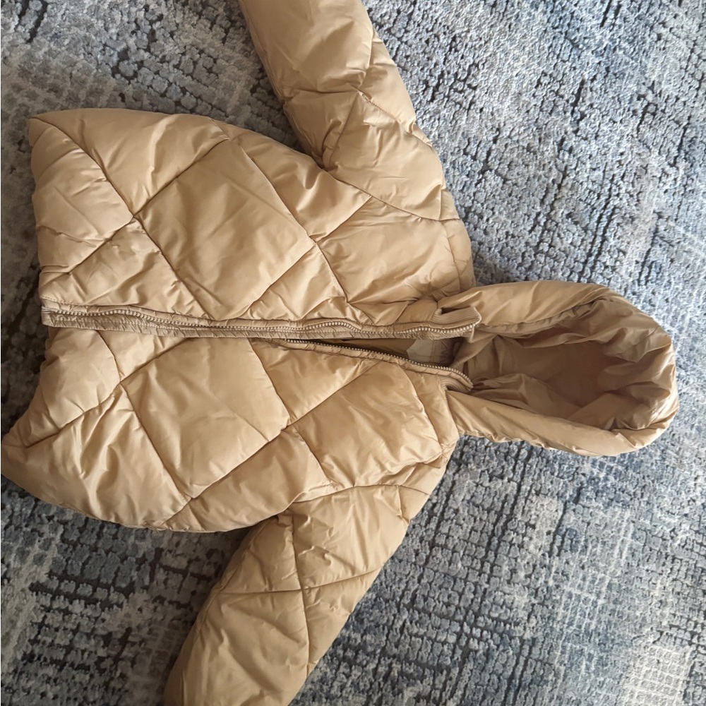 Kids Tan Puffer Jacket